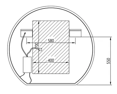 Produktbild von LED-Badspiegel BOVA 2.0 - Spiegelheizung / Antibeschlag - Durchmesser wählbar, Spiegel rund (Durchmesser):Ø 110cm