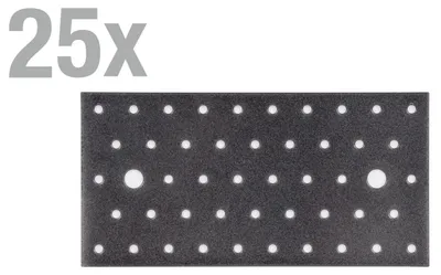 Produktbild von Alberts 822996 DURAVIS® Lochplatte, schwarzdiamant duplexbeschichtet, Größe 200 x 100 x 2 mm, 25er Set