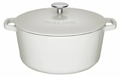 Gusseiserne Pfanne 5 l mit Deckel 26 cm, emailliert, für Induktion