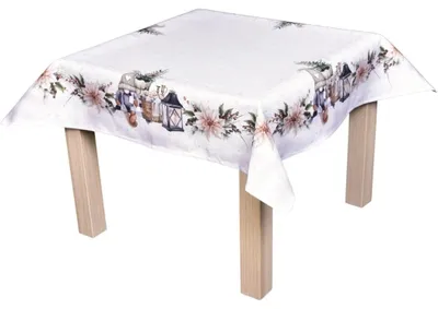 Produktbild von Weihnachtstischdecke Elf mit Laterne CYH6060C 85x85 cm