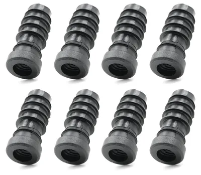 Schraubstopfen M6 Ø 16 mm für runde Rohre, 8 Stück, 1-1,5 mm Wandstärke