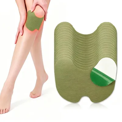 Produktbild von 72 Stück Kniepflaster mit Kräutern, wärmendes Wermut-Pflaster für Knie, Schulter, Rücken & Nacken, selbstklebend & atmungsaktiv