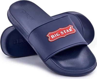 Produktbild von Herren Sandalen mit Logo Big Star OO174029 navy 40