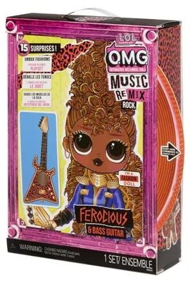 Immagine prodotto di MGA LOL Surprise! OMG ReMix Rock Velká ségra Ferocious s baskytarou
