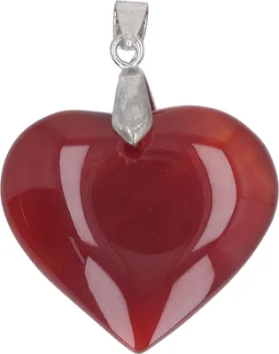 Image de Cœur - chakra - pierre bilan énergétique puissant guérison décorative agate rouge cristal