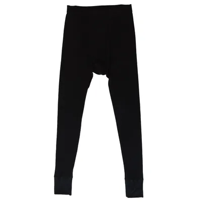 Produktbild von HERMKO 3542 Herren lange Unterhose Doppelripp mit Eingriff aus 100% Baumwolle, Größe:D 5 = EU M, Farbe:schwarz