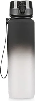 Image de Bouteille d'eau d'un litre, noir et blanc