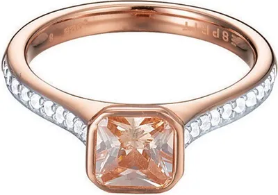 Produktbild von Esprit Damen Ring Edelstahl Rosé Zirkonia ESRG92817C1, Ringgröße:57 (18.1 mm Ø)