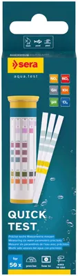 Produktbild von Sera Aquariumwassertester Quick Test 50 Stück