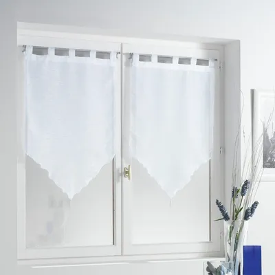 Produktbild von Küchengardine LISEA, kurz, 60 x 120 cm, grau, 2 Stück