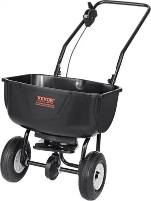 Productafbeelding van Famanu strooimachine 20L met een strooibreedte van 3,8 meter - Handmatige strooimachine met kunststof wielen