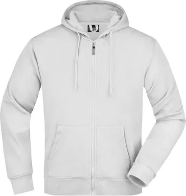 Produktbild von Kapuzen-Jacke aus formbeständiger Sweat-Qualität white, Gr. L