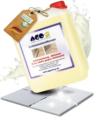 Produktbild von AGO Schimmelentferner 5 Liter/desinfizierendes Anti Schimmel Mittel gegen Schwarzschimmel im Innen- und Außenbereich/Stockflecken Entferner
