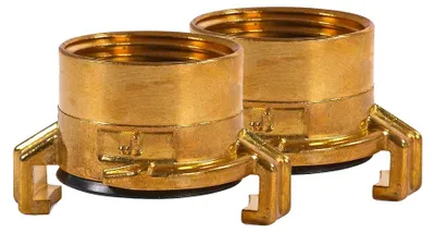 Produktbild von 2x Schnellkupplung Messing mit Innengewinde 1 Zoll
