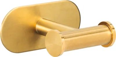 Produktbild von WENKO Turbo-Loc® Wandhaken Mod. Orea Duo Gold Matt, Befestigen ohne bohren