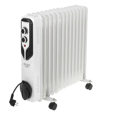 Zdjęcie produktu dla Adler AD 7818, Podgrzewacz elektryczny pomieszczeń na olej, Olej, Olej, 1,48 m, Wewnętrzna, Podłoga