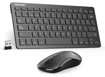 Produktbild von TECKNET Spanische Spezifikationen Mini-Tastatur und Maus, QWERTY