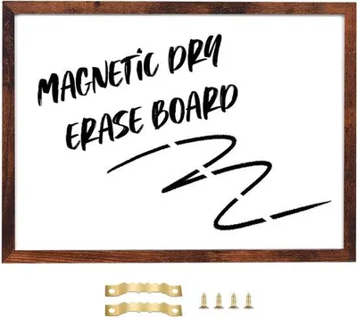 Immagine prodotto di Lavagna magnetica di grandi dimensioni con cornice in legno di quercia, adatta per l'uso a secco, ideale per scuole, case e uffici. Accessorio per ufficio