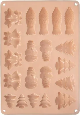 Produktbild von Orion | Pralinenförmchen - Form für Kekse und Pralinen - Silikonform - Beige - Backform - 34x24,5x1 cm