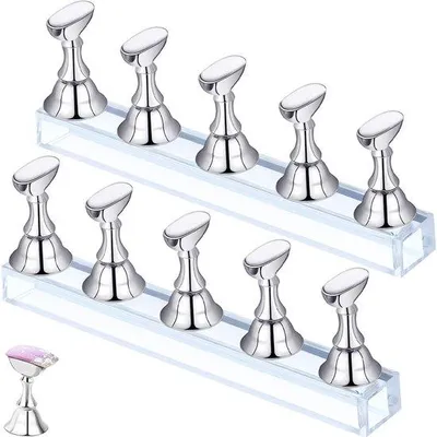 Productafbeelding van Magnetische nagelhouder voor kunstnagels, geschikt voor acrylnagels en met een oefendisplay