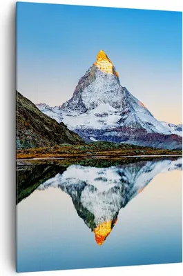 Produktbild von Bild auf Leinwand - Leinwandbild - Einteilig - Berge Gipfel Matterhorn - 70x100cm - Wand Bild - Wanddeko - Wandbilder - Leinwanddruck - Wanddekoration - Leinwand bilder - Wandbild - PA70x100-5178