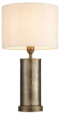 Image de Lampe de table INDARA marron 1xE27x20W en métal, dimensions : 57x30x30 cm, IP20, Endon