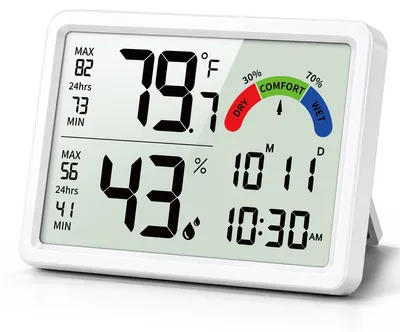 Produktbild von Hygrometer Thermometer, kalibrierbar, Innenbereich, Luftfeuchtigkeitsmesser