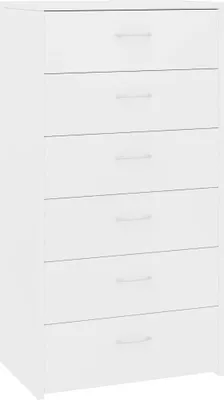 Obrázok produktu pre vidaXL Príborník so 6 zásuvkami biely 50x34x96 cm