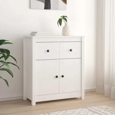 Obrázek produktu pro vidaXL Příborník bílý 70x35x80 cm Borovicový masiv