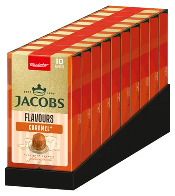 Produktbild von JACOBS Kapseln Flavours Caramel 100 Nespresso®* kompatible Kaffeekapseln