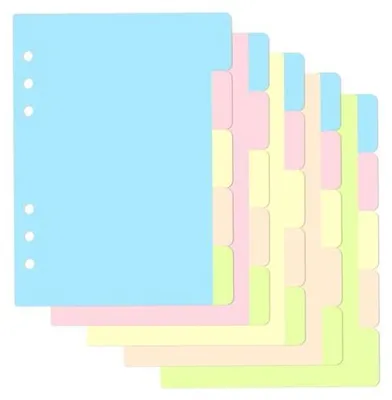 Produktbild von A5 Mappen Set 5 farbige Register