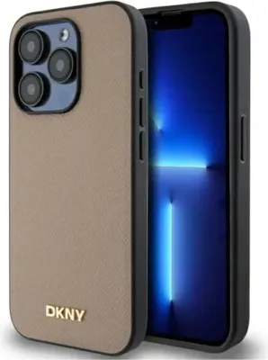 Image de Dkny Dkhmp15Xpghlme Iphone 15 Pro Max 6.7 Beżowy/Beige Hardcase Grained Metal Logo Magsafe