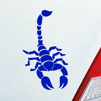 Produktbild von Auto Aufkleber Skorpion Krebs Motorrad Sternzeichen 15x8,5 cm Dunkelblau Sticker Heckscheibenaufkleber