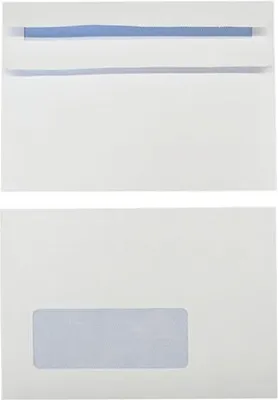 Produktbild von Briefumschläge C6 90g/qm selbstklebend Sonderfenster VE=1000 Stück weiß