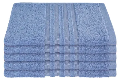Produktbild von SCHIESSER Gästetuchset Milano | Einfarbig | 5-teilig | 100% Baumwolle | Weich & Saugstark | 30x50 cm | Hellblau