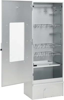 Image de vidaXL Fumoir avec générateur de fumée froide Acier galvanisé