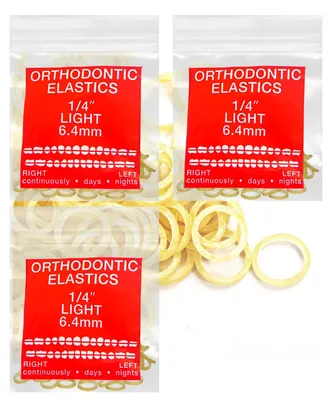 Zdjęcie produktu dla Elastyczne gumki ortodontyczne 300 sztuk