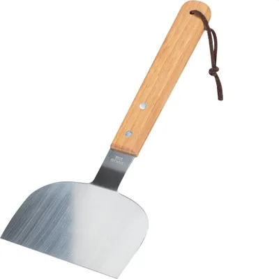 Obrázek produktu pro Špachtle pro grilování BBQ, nerezová ocel/dřevo, 28x12 cm, stříbrná/hnědá