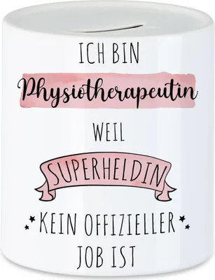 Produktbild von Ich Bin Physiotherapeutin Weil Superheldin Kein Anerkannter Job Ist Spardose  Geschenk Danke Sagen