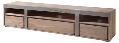 Produktbild von MASSIVMOEBEL24.DE TV-Board Akazie 250x48x55 beige lackiert Amsterdam #127