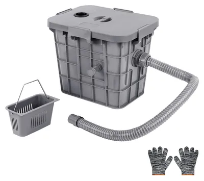 Fettabscheider 22 L Öl-Wasser-Trenner mit PP-Prallblechen
