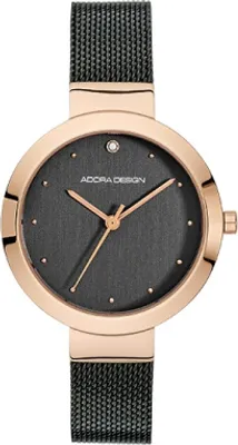 Produktbild von ADORA AD8513 Damen Damenuhr Edelstahl schwarz & rosegold