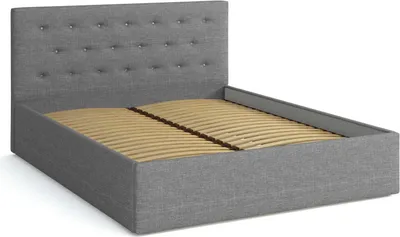 Produktbild von Gepolstertes Bett 140x200 Star (Grau)