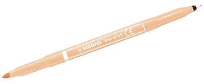 Zdjęcie produktu dla Flamaster / cienkopis Trio 2 w 1 jasnoróżowy opakowanie 10 szt