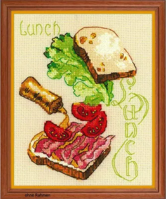 Produktbild von Riolis Kreuzstich-Set "Mittagessen", Zählmuster