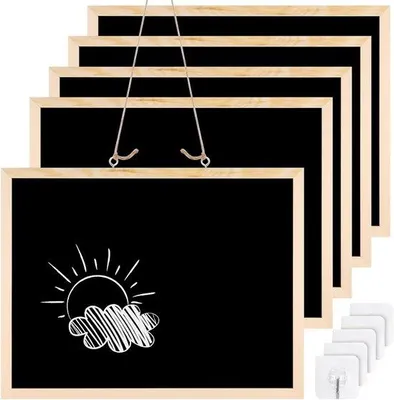 Obrázok produktu pre Zavesiteľná drevená tabuľa 30x40 cm - formát A3, vhodná do kancelárie, domácnosti a reštaurácie
