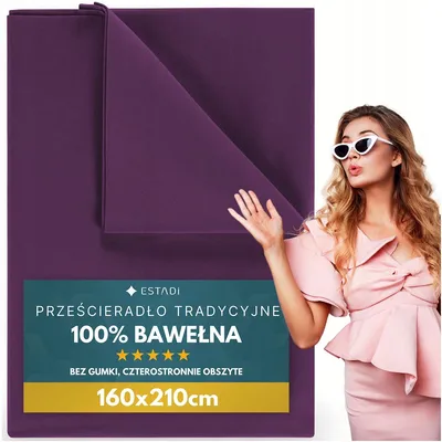 Produktbild von Estadi Traditionelles Bettlaken ohne Gummizug 160x210 cm