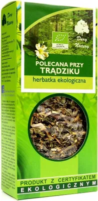 HERBATKA POLECANA PRZY TRĄDZIKU BIO 50 g - DARY NATURY