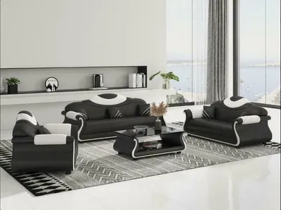 Zdjęcie produktu dla Zestaw do salonu 3+2+1 miejsce siedzące + stolik kawowy drewno JVmoebel