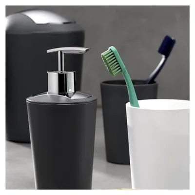 Produktbild von Kleiner Kosmetikeimer grau 1,7 l mit Schwingdeckel